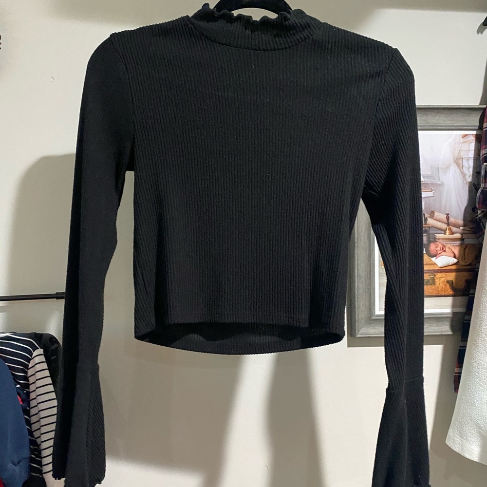 Long sleeve crop top